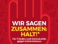 WIR SAGEN  ZUSAMMEN: HALT!